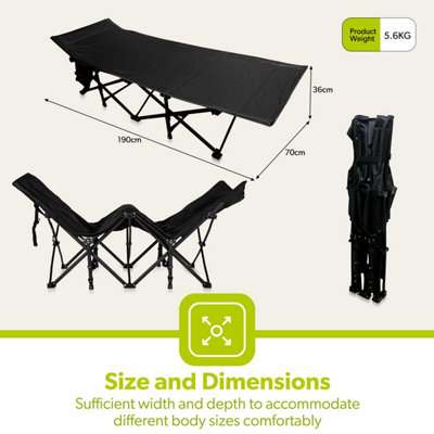 Royalford Folding Camping Beds for Adults, Heavy Duty Portable Bed
