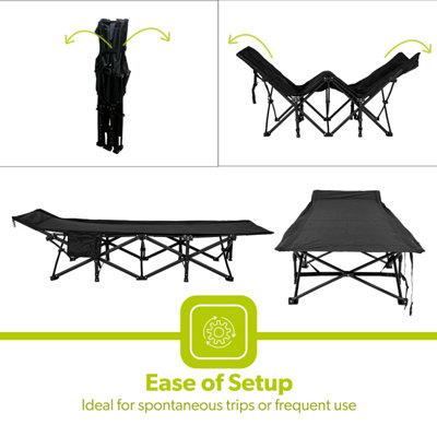 Royalford Folding Camping Beds for Adults, Heavy Duty Portable Bed