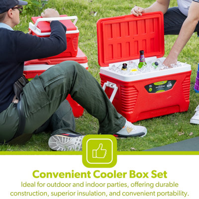 ROYALFORD Ice Cooler Box Set of 5L, 14L, 32L & 62L for Camping