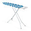 Royalford Ironing Board, Adjustable Height & Iron Rest To Secure Iron In Place, Lightweight & Foldable- 114 x 33 cm, Blue