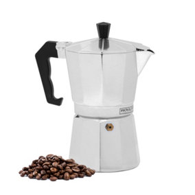 Royalford Italian Espresso Coffee Maker Italian Style Stove Top Percolator Moka Pot (6 Cups/300ML)