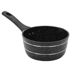 Royalford Milk Pan, 14 Cm Small Multipurpose Saucepan Non-Stick Granite Coating Soup Pot Milk Pan, Easy to Clean