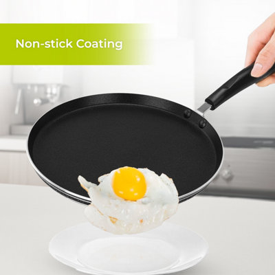 Royalford Pancake Pan Dosa Tawa Non-Stick Induction Crepe Griddle