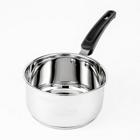 Royalford Stainless Steel 14cm Sauce Pan Induction Compatible Stock Milk Pot