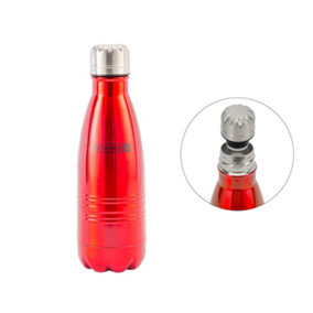 Royalford Stainless Steel Water Bottle, 350ML Double Walled Insulated Water Flask