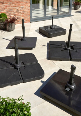 Royce 90kg Plastic Covered Concrete Base with Wheels - 5