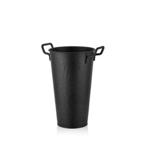 Rozi Black Vase - 40 cm (H) x 29 cm (W) x 22 cm (D)