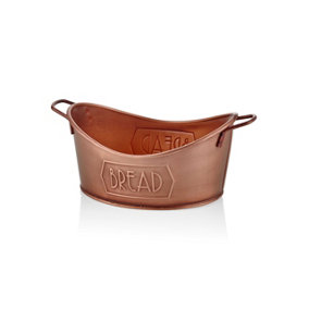 Rozi Copper Bread Basket (Galvanised Steel)