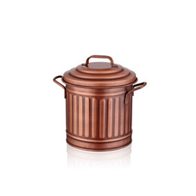 Rozi Copper Countertop Waste Basket (4 Litres)