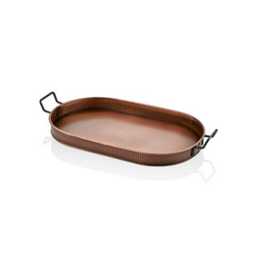 Rozi Copper Oval Serving Tray (66 x 32 cm)