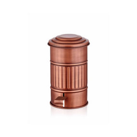 Rozi Copper Step On Bathroom Rubbish Bin (5 Litres)
