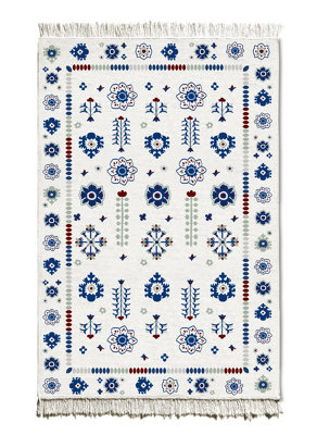 Rozi Etnik Collection Kilim Rug (Double-Sided) - 180 x 120 cm