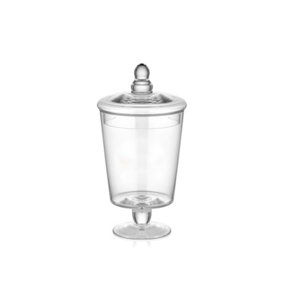 Rozi Footed Glass Jar With Lid - 24 cm (H)