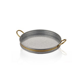 Rozi Galvin Collection Round Serving Tray - 5 cm (H) x 52 cm (W) x 42 cm (D)