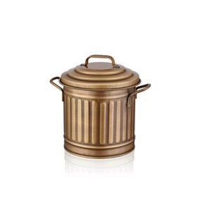 Rozi Gold Countertop Waste Basket (4 Litres)