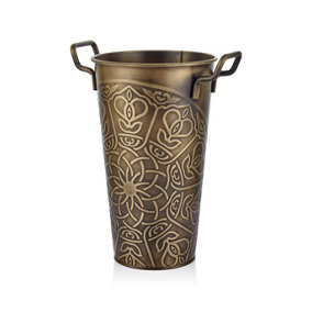 Rozi Gold Vase - 50 cm (H) x 35 cm (W) x 25 cm (D)