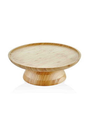 Rozi Wooden Cake Stand - 10 cm (H) x 28 cm (W) x 28 cm (D)