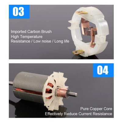 RS550 9 tooth DC motor Brushed motor 21V plus 9 tooth and service brush ...