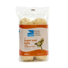 Rspb Fat Balls with Sunflower Hearts Bird Food (Pack of 6) May Vary (One Size)