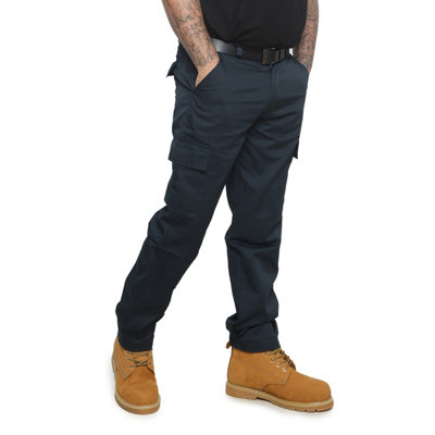 RSW Navy Cargo Workwear Trousers (W42, L29)