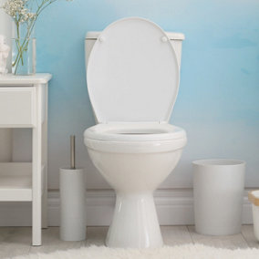 RTS Universal Oval - Top Fix - Soft Close - Quick Release Toilet Seat 375 x 445