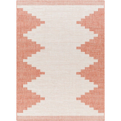 RUBAL In- & Outdoor Global Coral/Grey Area Rug 130 x 180 cm
