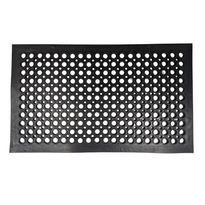 Rubber Anti-Fatigue Mat Heavy Duty - 1.5m x 0.9m - Workshop Bar Kitchen Warehouse