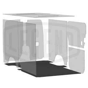 Rubber Cargo Mat - LEGEND -  Automat Bar for MERCEDES Sprinter L2 RWD