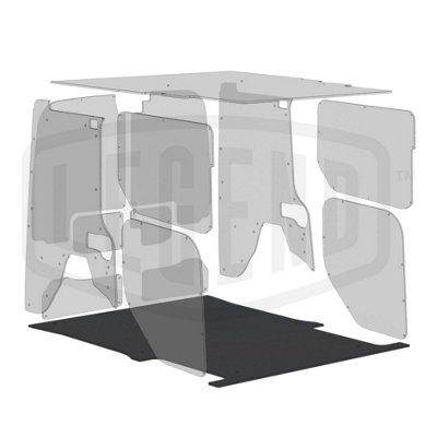 Rubber Cargo Mat - LEGEND- Automat Bar for NISSAN Townstar L1