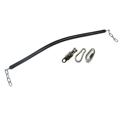 Rubber Coated Stable Stall Chain (Black Snap Hook Horse Door Guard)