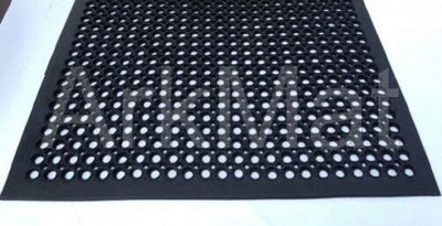 Rubber Door Mat Heavy Duty - 1.5m x 0.9m - Wheelchair Friendly Ramp Mat - 5