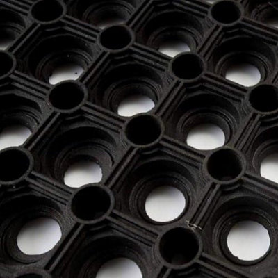 Rubber Door Mat Heavy Duty - 1m x 0.5m  - Shop Doorway Mats Indoor Outdoor Non Slip Safety - 6