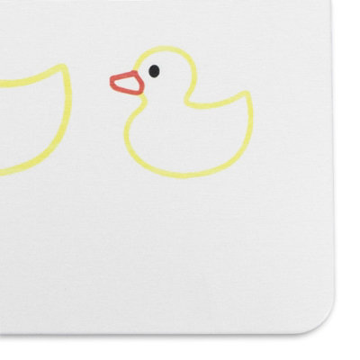 Rubber Duck Family White Stone Non Slip Bath Mat - 4