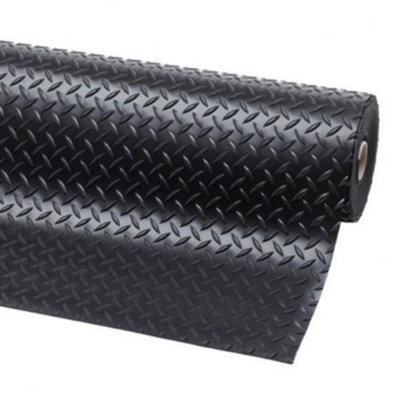 Rubber Flooring Matting - 1.5m x 10m x 3mm - Willow - Workshop Garage Shed Van Non-Slip