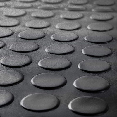 Rubber Flooring Matting - 1.5m x 1m x 3mm - Coin - Workshop Garage Shed Van Non-Slip