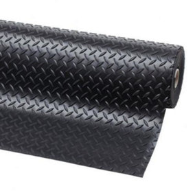 Rubber Flooring Matting - 1.5m x 3m x 3mm - Willow - Workshop Garage Shed Van Non-Slip