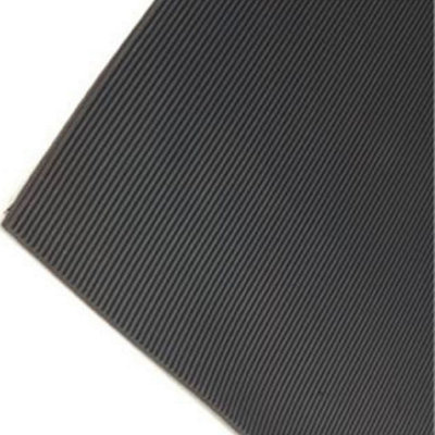 Rubber Flooring Matting - 1m x 2m x 3mm - Fine Ribbed - Workshop Garage Shed Van Non-Slip