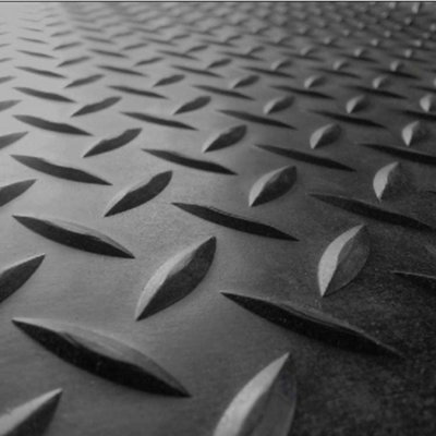 Rubber Flooring Matting - 1m x 4m x 3mm - Willow - Workshop Garage Shed Van Non-Slip