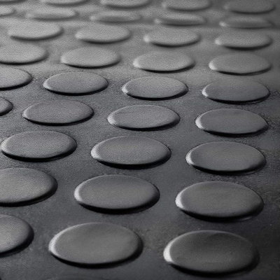 Rubber Flooring Matting - 1m x 5m x 3mm - Coin Pattern - Workshop Garage Shed Van Non-Slip - 3