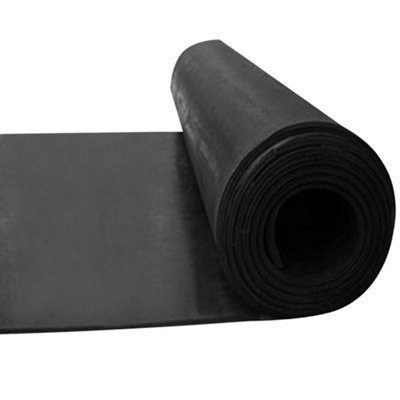 Rubber Flooring Matting - 1m x 6m x 3mm - Smooth - Workshop Garage Shed Van Non-Slip - 3