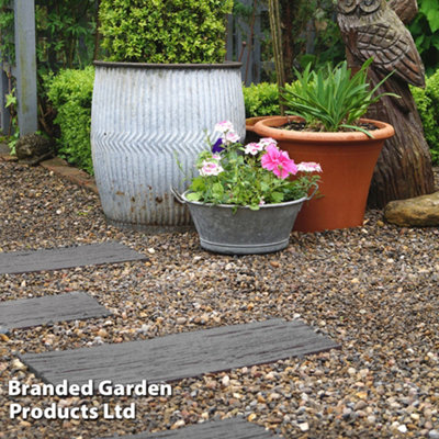 Rubber Railway Road Stepping Grey Stone effect Steps Eco Friendly Recycled Tyre Rubber Sleepers (16)