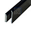 Rubber Roofing/Flat Roofing Trim - Sure Edge Drip Trim for Flat Roofs, 2.5m Black x5 Bundle