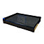 Rubber Roofing/Flat Roofing Trim - Sure Edge Kerb Trim for Flat Roofs, 2.5m Black x2 Bundle