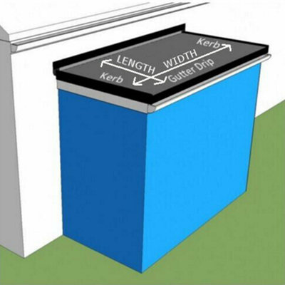 EPDM Rubber Roofing Kit For Dormer Roofs - EPDM Rubber Dormer Roof Kit With Anthracite Grey Trim - View #3