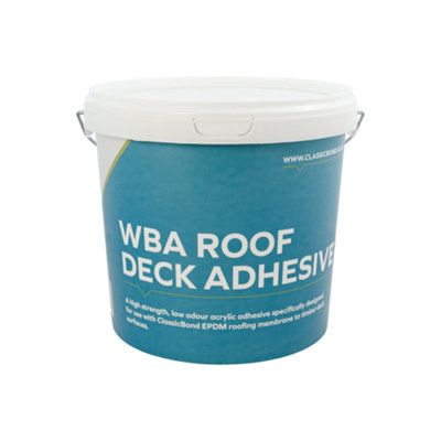 Rubber Roofing Water Based Deck Adhesive ClassicBond 5 Litre at B&Q