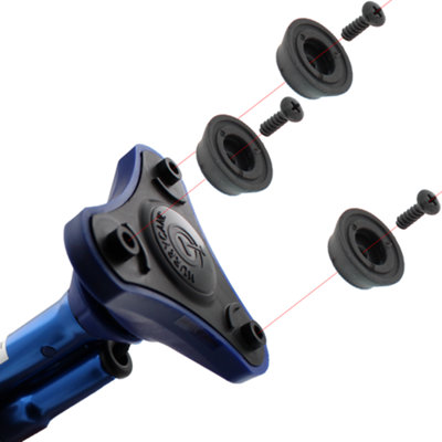 Rubber Tips Screw-in Feet Replacements Suitable for Hurrycane Sticks - 3 Pcs