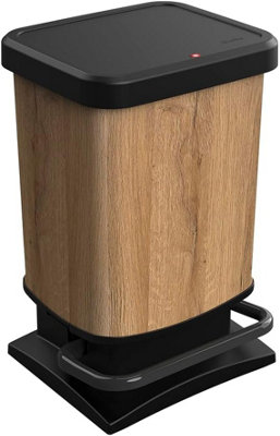 Rubbish Bin 20l with Pedal and lid, Rotho Paso Plastic Waste Bin ...