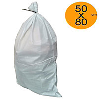 Rubble Sacks 50cm x 80cm Builders Bag Sack Tough Waste Woven (Pack of 10)
