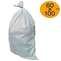 Rubble Sacks 60cm x 100cm Builders Bag Sack Tough Waste Woven (Pack of 25)