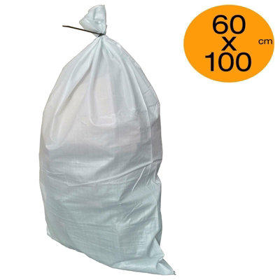 Rubble Sacks 60cm x 100cm Builders Bag Sack Tough Waste Woven (Pack of 25)